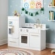 preview thumbnail 1 of 14, Teamson Kids Wooden Play Kitchen with Refrigerator, Stove, Sink and Ice Maker, Modular Toy Kitchen Set for Toddlers and Kids 2-4 Years - Kitchens