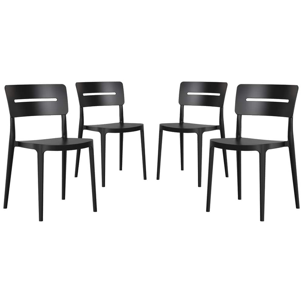 Frond and Form Outdoor Stacking Dining Side Chair (Set of 4)