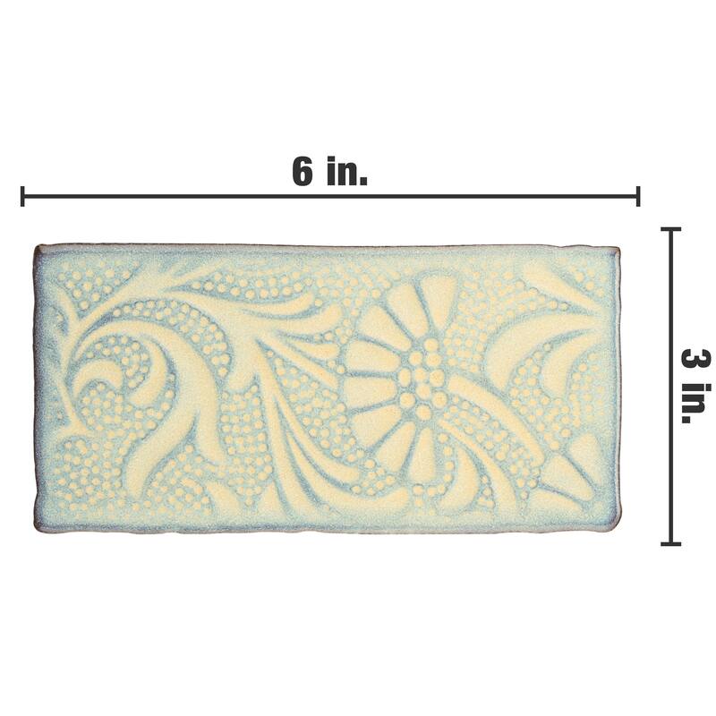 Merola Tile Antic Feelings Pergamon 3" x 6" Ceramic Wall Tile