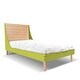 preview thumbnail 12 of 15, Taylor & Olive Gilia Wood Full Panel Bed Maple Finish - Green