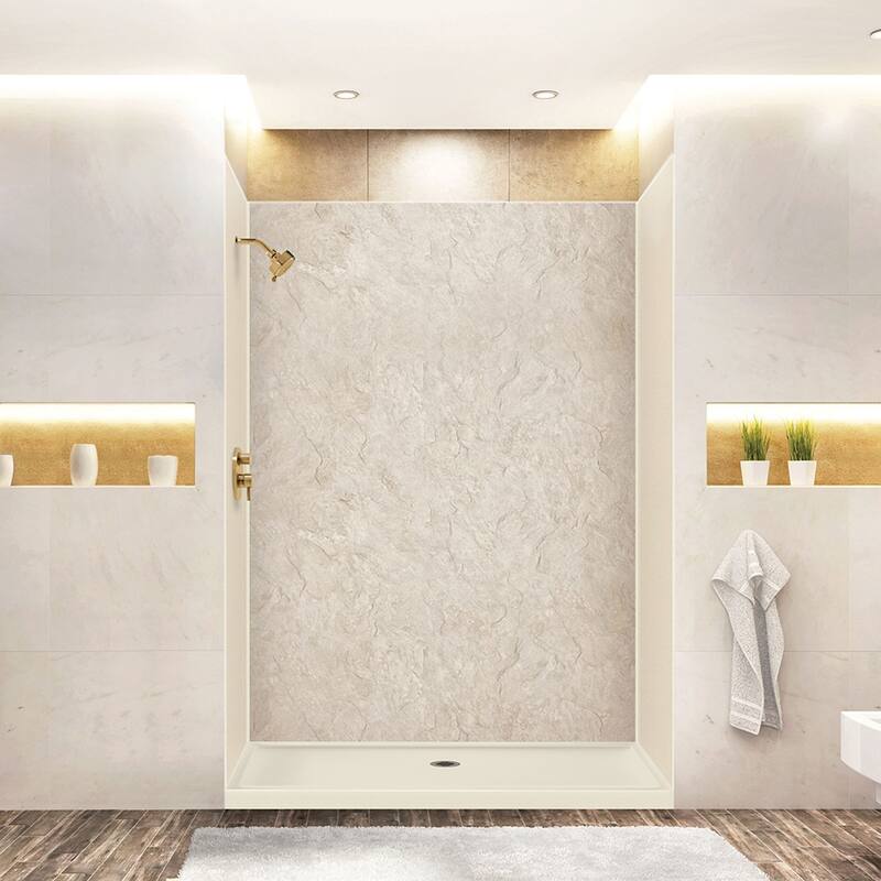 Transolid Expressions 60-in X 32-in X 72-in Glue to Wall Shower Kit - 32" x 60" x 72"