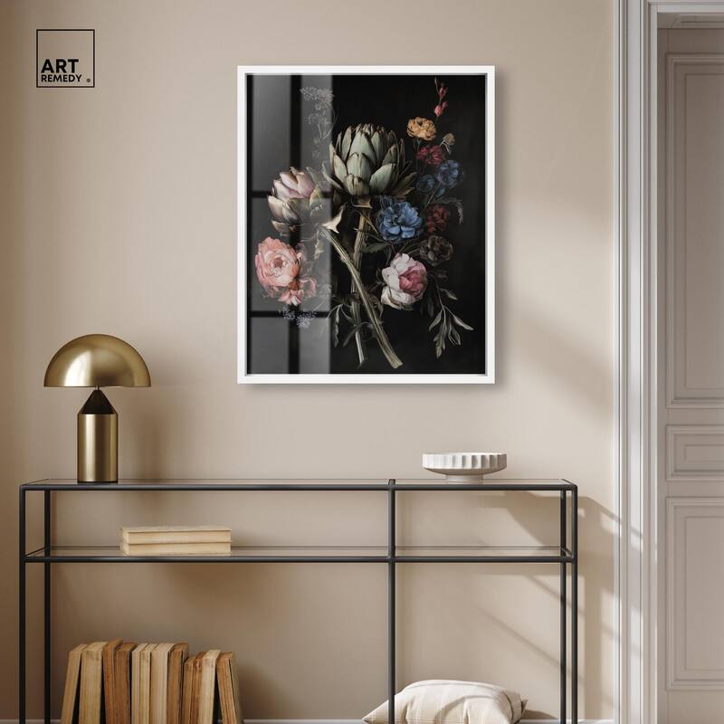 Moody Artichoke III Shadowbox by Art Remedy