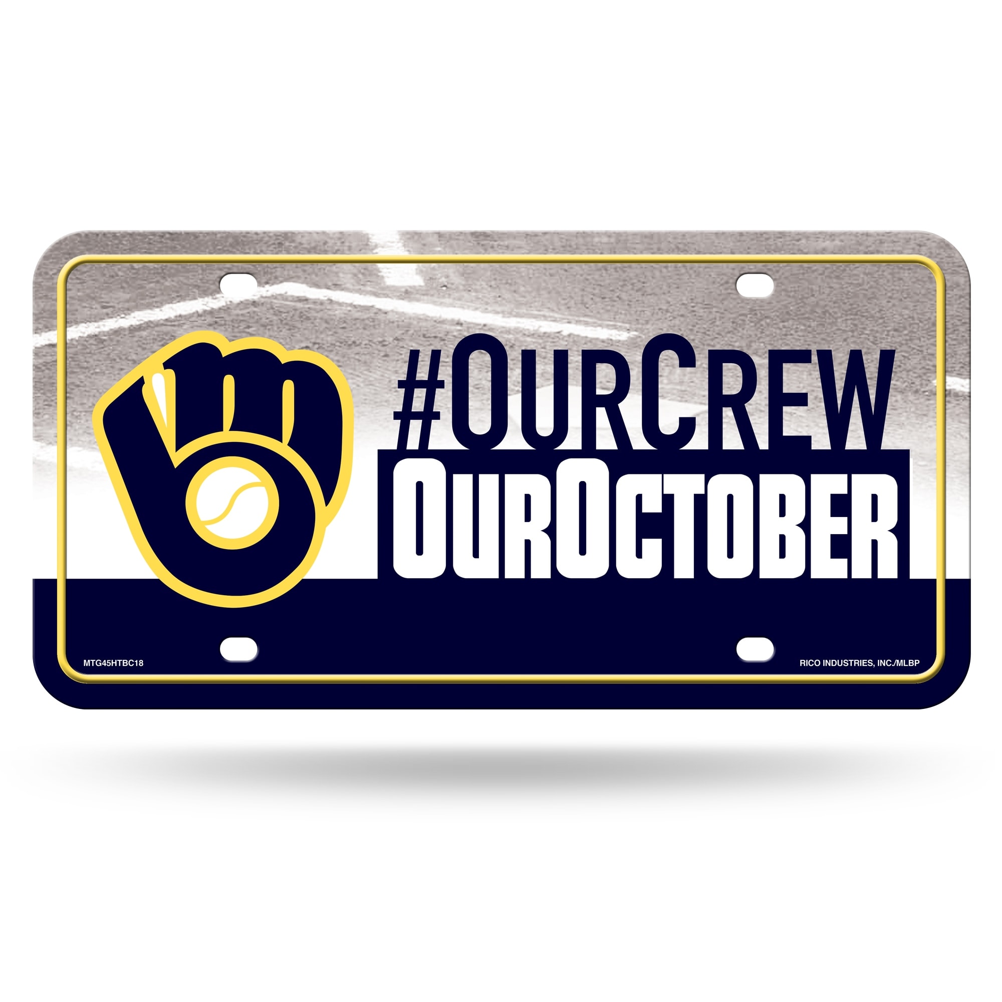 Milwaukee Brewers Our Crew, Our October License Plate Cover