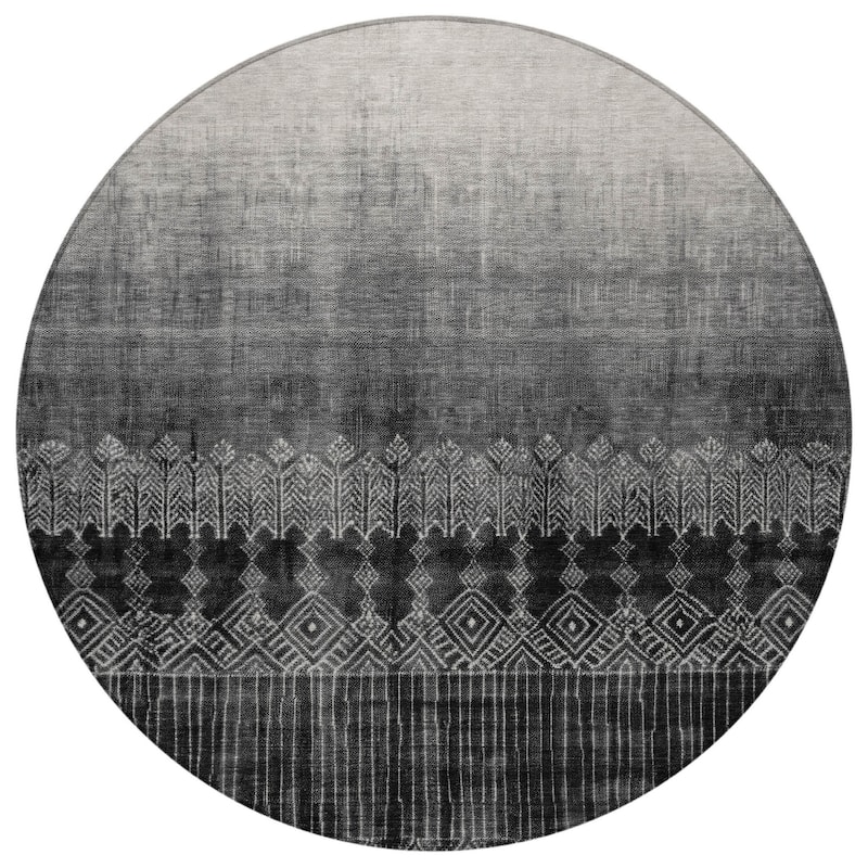 HomeRoots Ombre Transitional Rectangle Outdoor Rug
