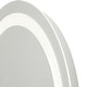 preview thumbnail 6 of 5, Captarent Collection 24 in. Round Illuminated Integrated LED White Modern Mirror - 24 in x 1.65 in x 24 in