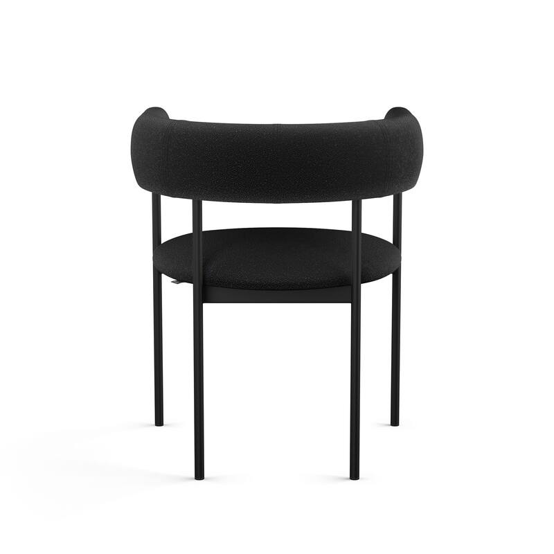 Amisco Julius Upholstered Dining Chair with arms and Metal Legs