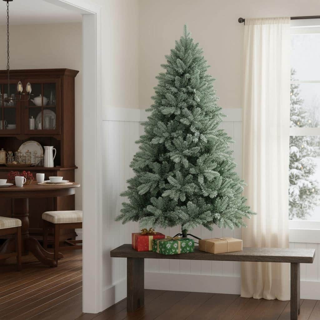 HomeRoots 4' Full Spruce Christmas Tree - Green - 33.00 in. x 48.00 in. x 33.00 in.