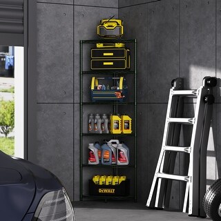 6 Tier Wire Shelf Rack Adjustable Heavy Duty Storage Basket Organizer ...