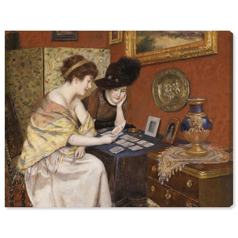 Reading the Cards Canvas by Art Remedy, Gallery Wrapped - 24" x 20"