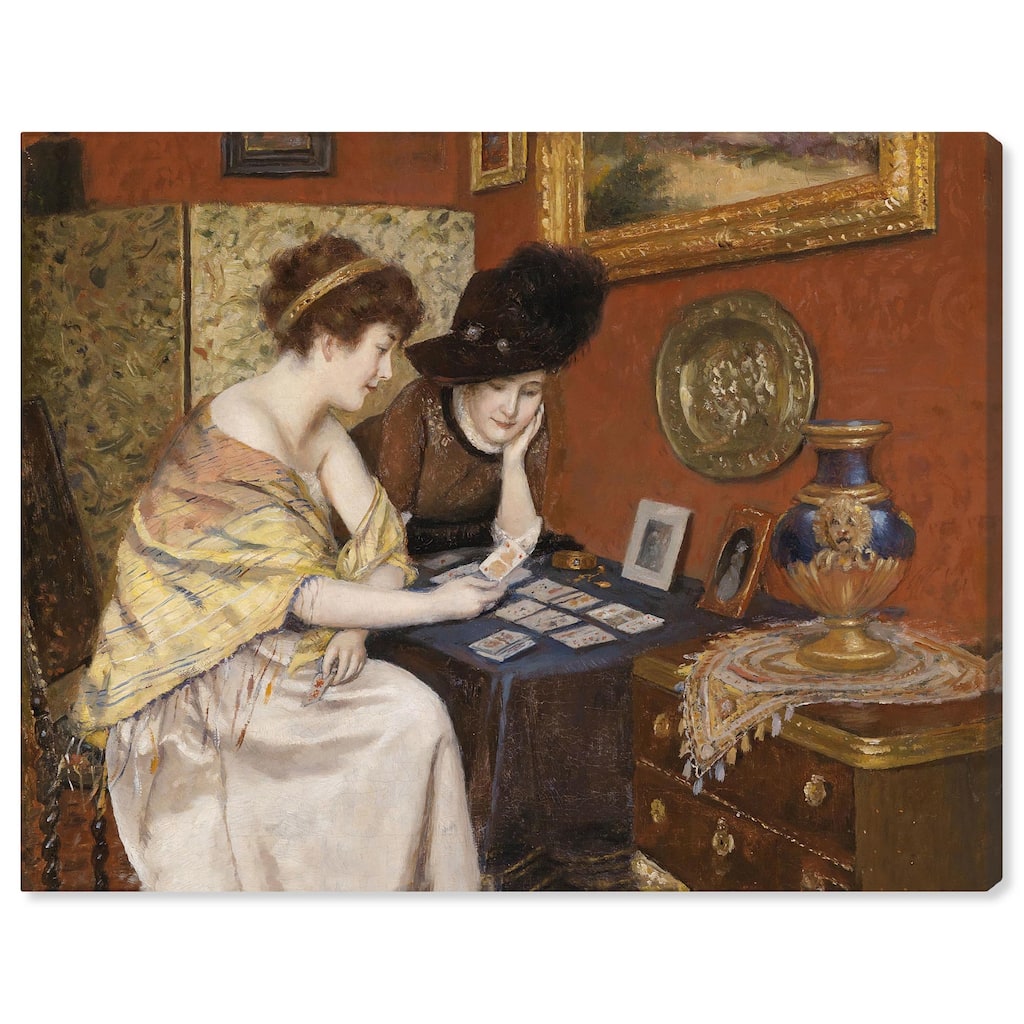 Reading the Cards Canvas by Art Remedy, Gallery Wrapped
