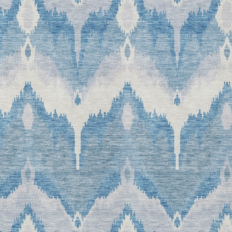 HomeRoots Ikat Transitional Rectangle Outdoor Rug