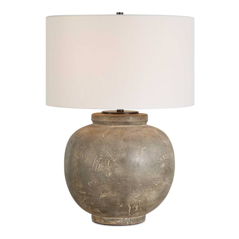 Uttermost Rock Of Ages Rust Brown Table Lamp - 19"W x 19"D x 26.5"H