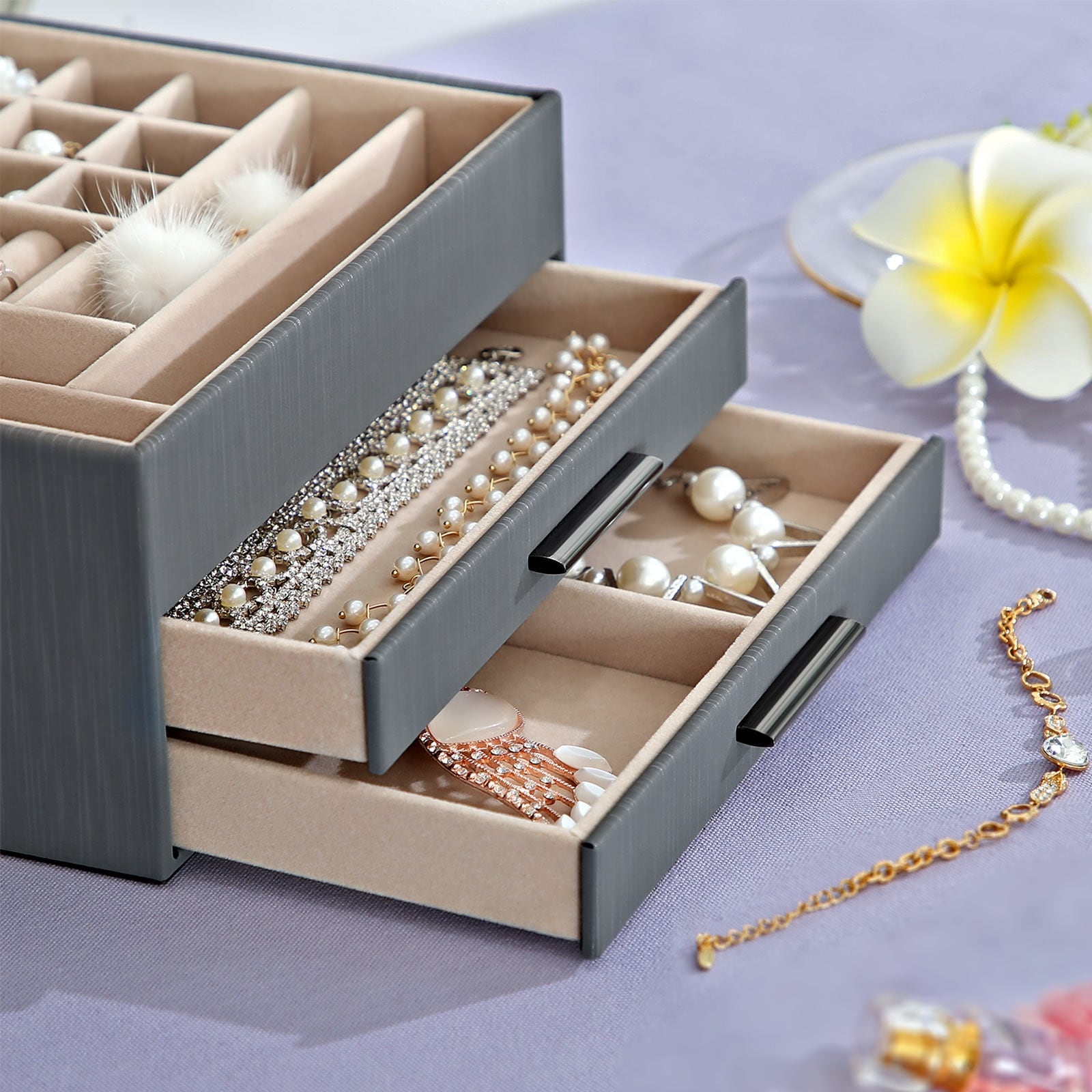 Boutique Home 3 Layer Jewellery Box