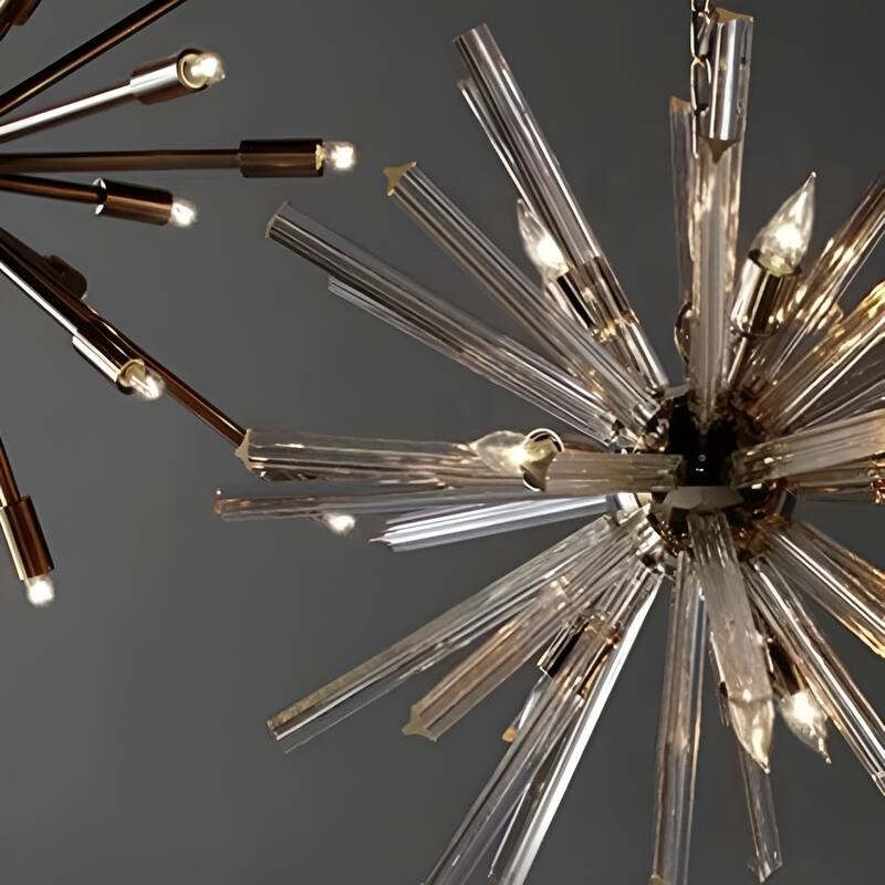 9 - Light Sputnik Crystal Chandelier Space Inspired Lighting