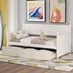 preview thumbnail 1 of 9, Twin Size Wood Daybed with 3 Storage Drawers, Wooden Sofa Bed for Teens, Guests, No Box Spring Needed, White White - Twin