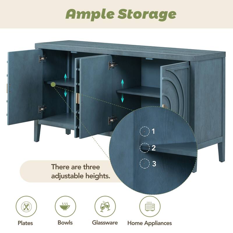 Buffet Sideboard Console Tables Storage Cabinets for Entry Living Room