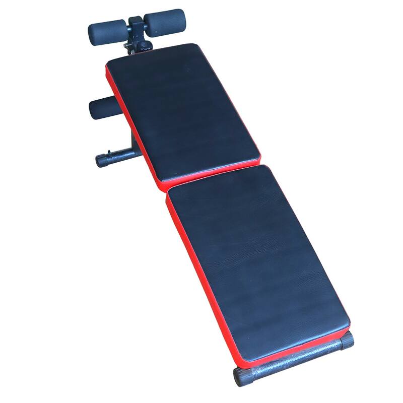 Sit-up Chair Collapsible Design Multi-Position Adjustable Utility Bench 220lbs Maximum Weight for Home Gym - black - black