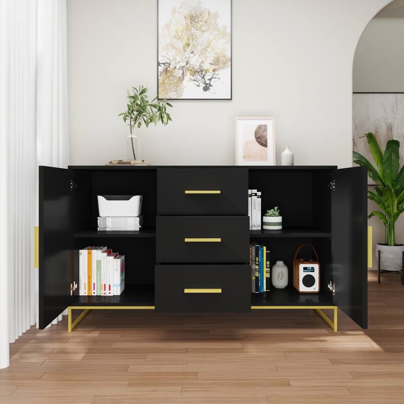 47" Sideboards and Buffets with Storage Storage Cabinet Credenza