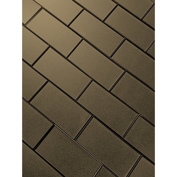 Miseno MT-WHSFOG0306-BR Forever - 3" x 6" Rectangle Wall Tile - Semi-Gloss Visual - Bronze