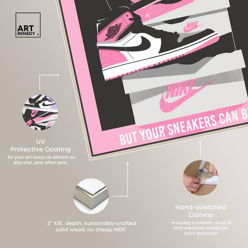 Pastel Big Sneaker Stack Canvas by Art Remedy