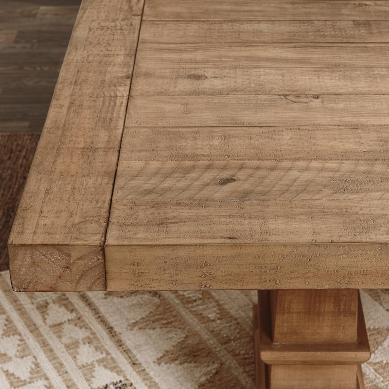 Allegra 94" Reclaimed Pine Wood Dining Table in Natural