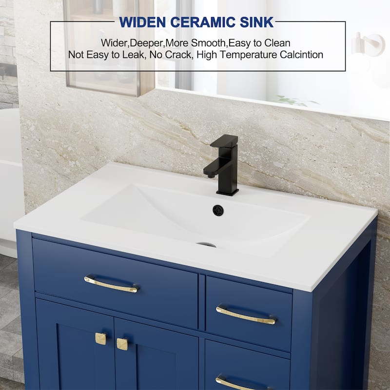 Sink Bathroom Vanity with Counter top Set