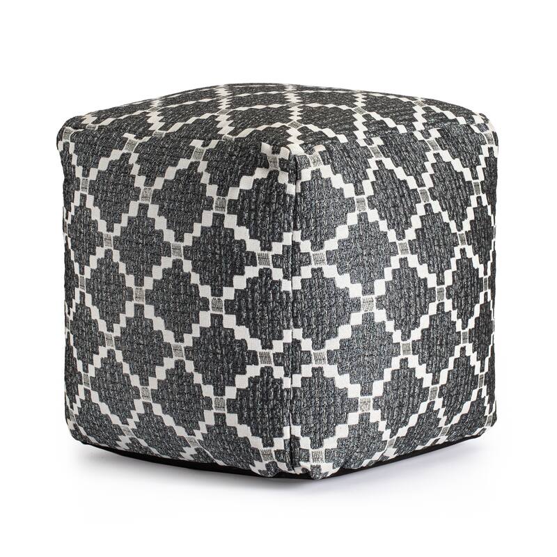 Jani Deschutes Indoor/Outdoor 18" x 18" Square Pouf Ottoman