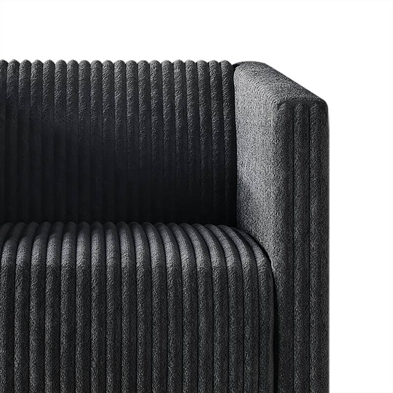 CraftPorch Corduroy Modern and Glamorous Velvet Upholstered Arm Chair