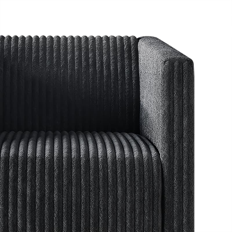 CraftPorch Corduroy Modern and Glamorous Velvet Upholstered Sofa