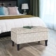 preview thumbnail 11 of 25, Adeco Storage Ottoman Bench Fabric Patterned Rectangular Toy Chests