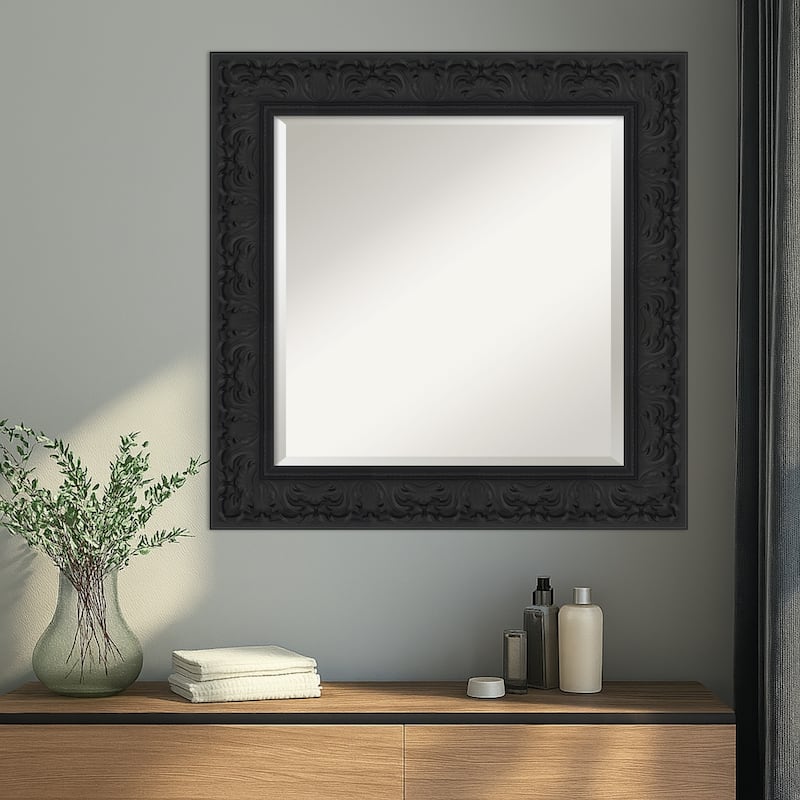 Luxe Beveled Framed Wall Mirror