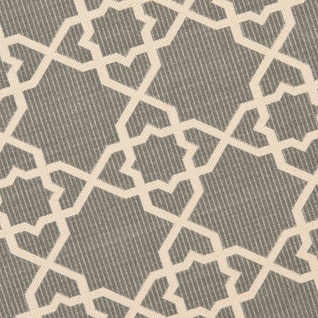SAFAVIEH Courtyard Lawanda Trellis Indoor/ Outdoor Waterproof Patio Backyard Rug