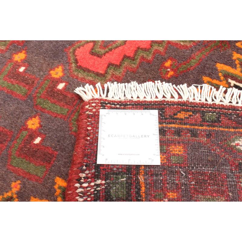 ECARPETGALLERY Hand-knotted Andelz Red Wool Rug - 4'2 x 6'6