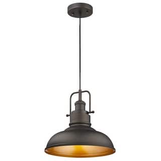 Industrial Farmhouse Metal Dome Pendant Light