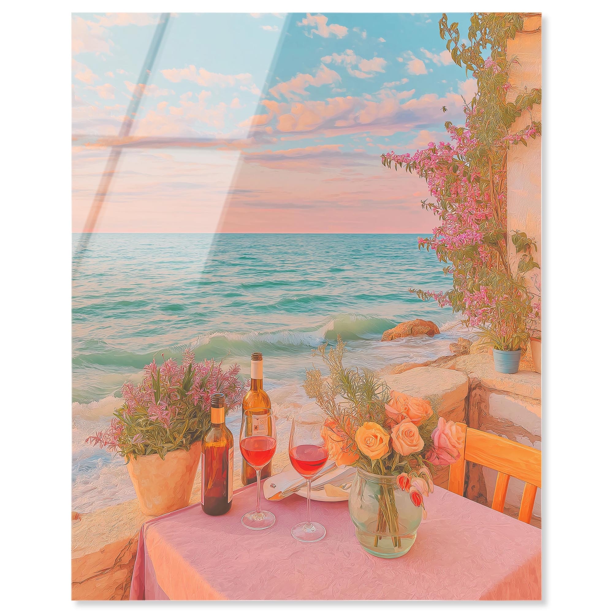 Bougainvillea Bliss Fashion Art Acrylic Print by Art Remedy