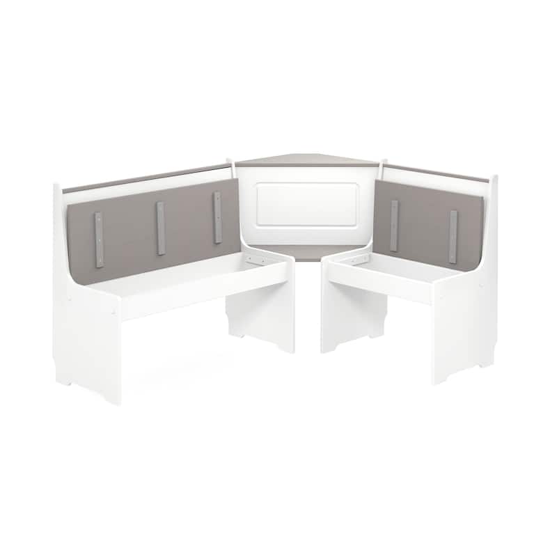 Middlecreek Wood Farmhouse Breakfast Nook Dining Set