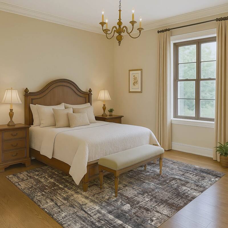 Premium Washable Super Soft Modern Hatch Mayfield Rug