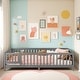 preview thumbnail 11 of 159, Wood Floor Bed with Safety Guardrails and Door Queen - Gray2