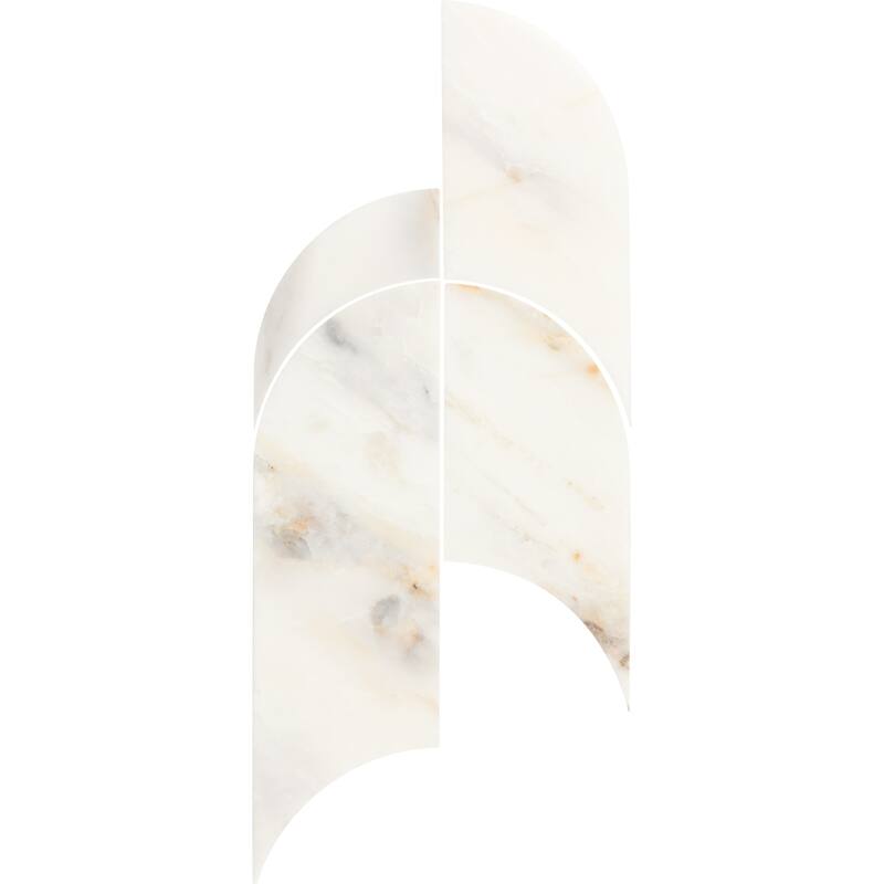 Daltile Gamma Natural Stone Archway Wall and Floor Mosaic Tile (Set of 5)