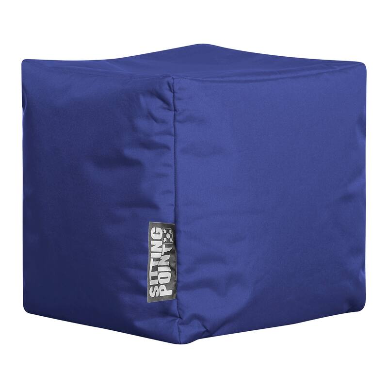 Sitting Point Oxford Fabric Cube Brava Pouf
