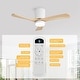 preview thumbnail 99 of 121, Sofucor 42“/48"/ 52"/60"Noiseless Walnut Wood Ceiling Fan with Remote Control, Integrated Light Optional