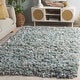 preview thumbnail 85 of 175, SAFAVIEH Handmade Rio Shag Chihoko 3.5-inch Extra Thick Decorative Rug 4' x 6' - Light Green - Rectangle