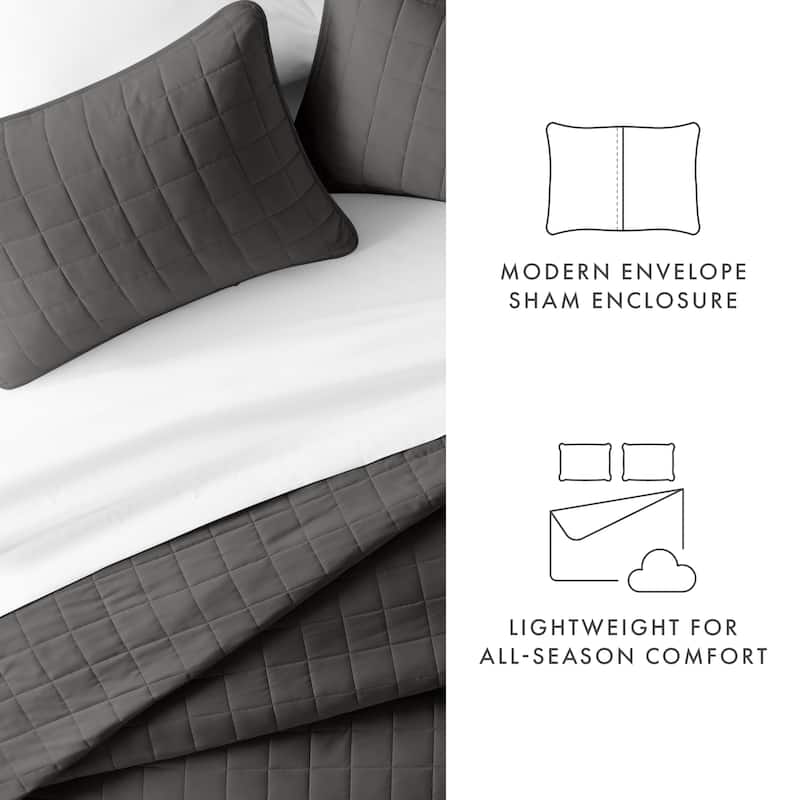 Becky Cameron Premium Ultra Soft Square Quilted Coverlet Set