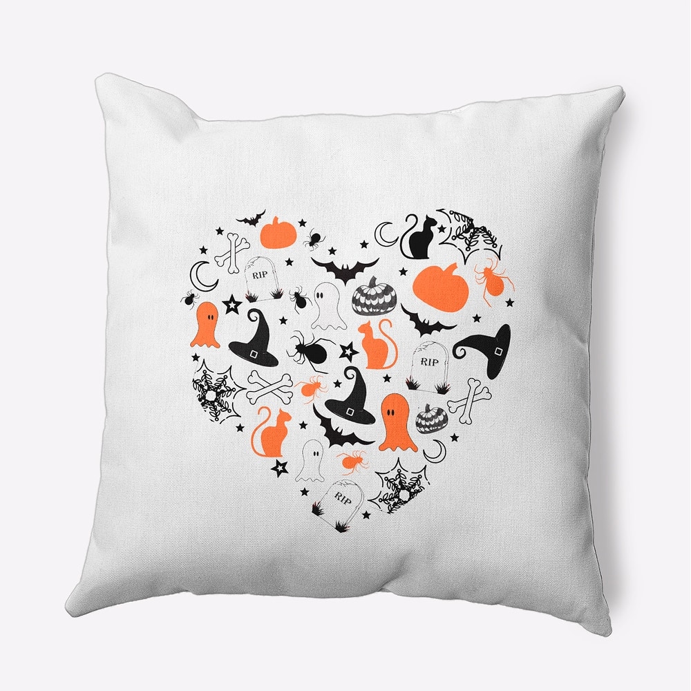 Halloween Heart Accent Pillow