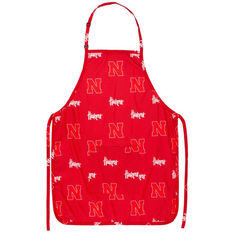 Nebraska Cornhuskers Tailgating or Grilling Apron With 9" Pocket, Fully Adjustable
