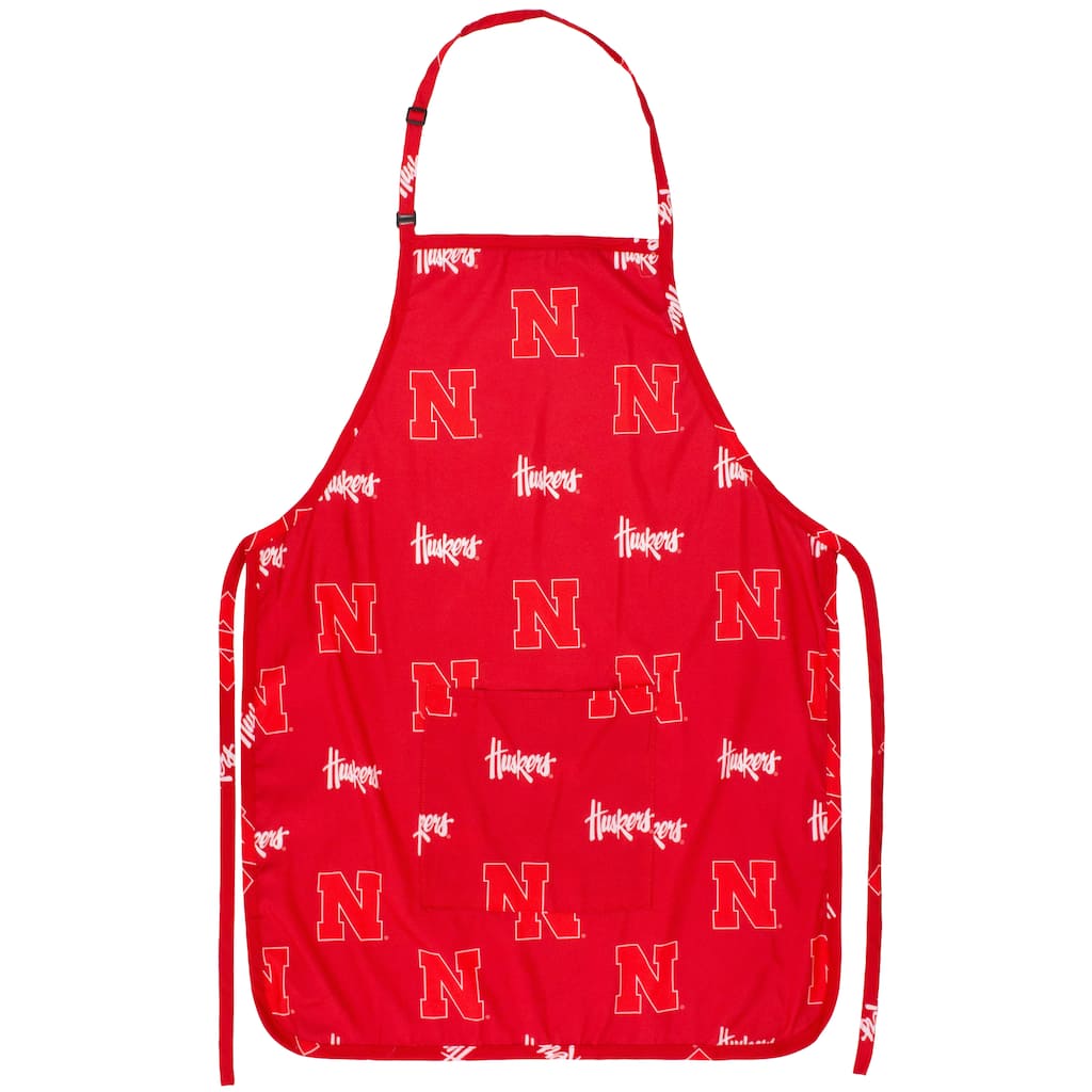 Nebraska Cornhuskers Tailgating or Grilling Apron With 9" Pocket, Fully Adjustable