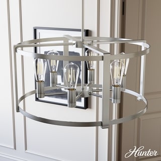 Hunter 26" Astwood 6-Light Chandelier - Dining Room, Kitchen Table, Entry - Art Deco, Transitional