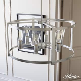 Hunter 26" Astwood 6-Light Chandelier - Dining Room, Kitchen Table, Entry - Art Deco, Transitional