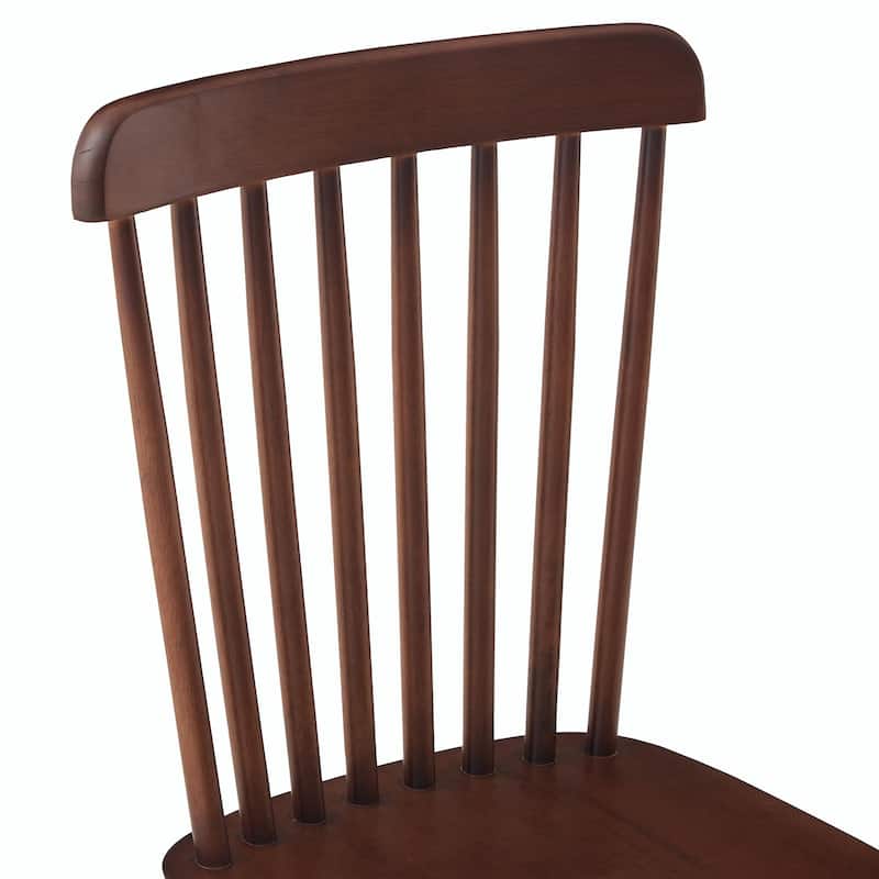 Set of 4 Rubber Wood Dining Chairs, Solid Wood