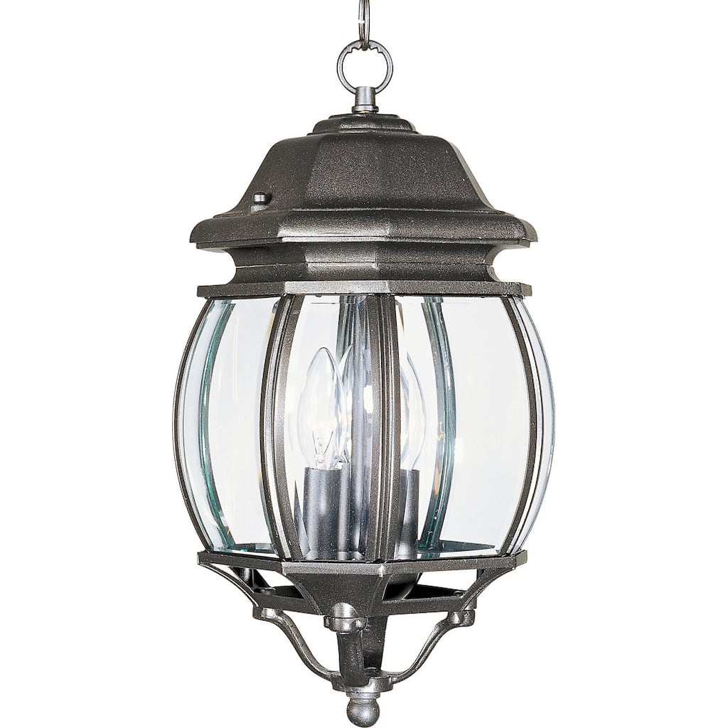 Maxim Crown Hill 3 Light 8" Wide Outdoor Mini Pendant with Clear Glass